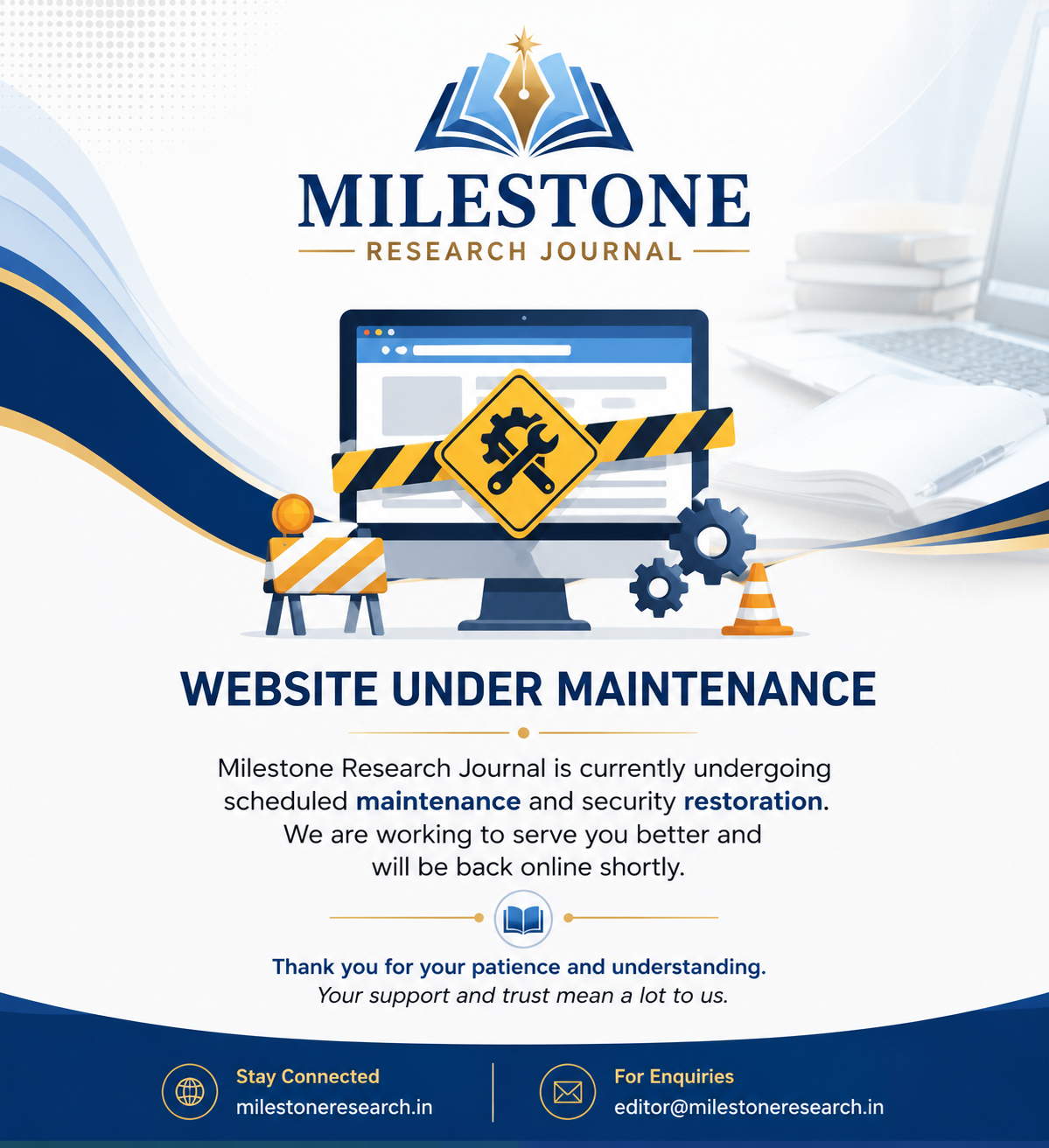 Milestone Research Journal - Website Under Maintenance